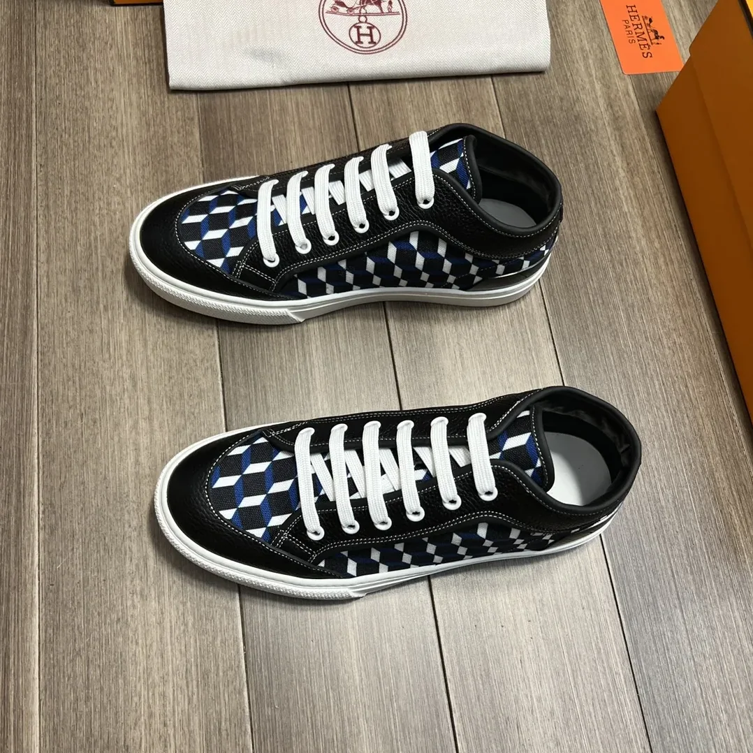 Hermes Enjoy Sneaker Black And Blue
