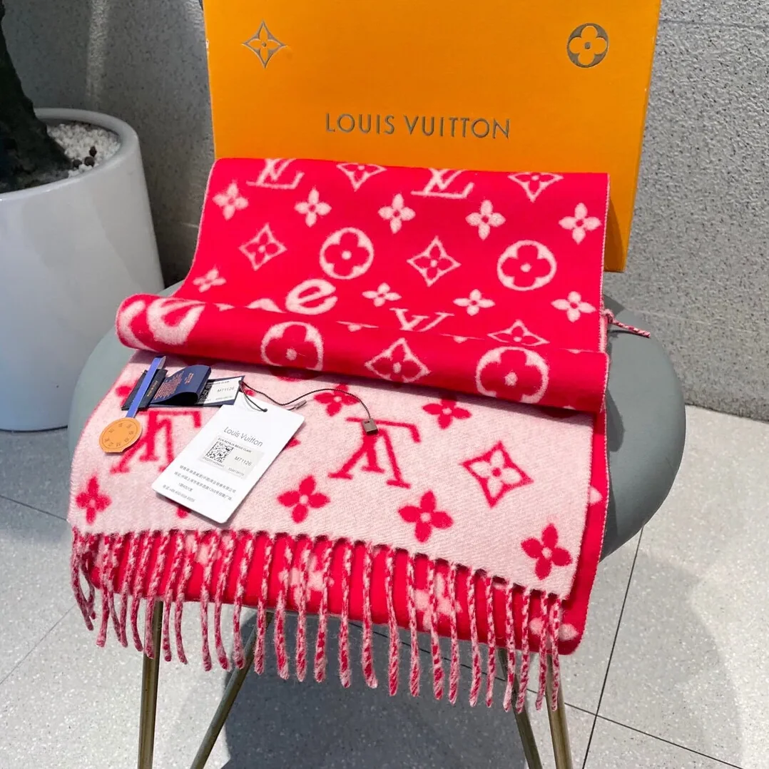 Louis Vuitton LV Scarf Red Louis Vuitton LV Scarf Red