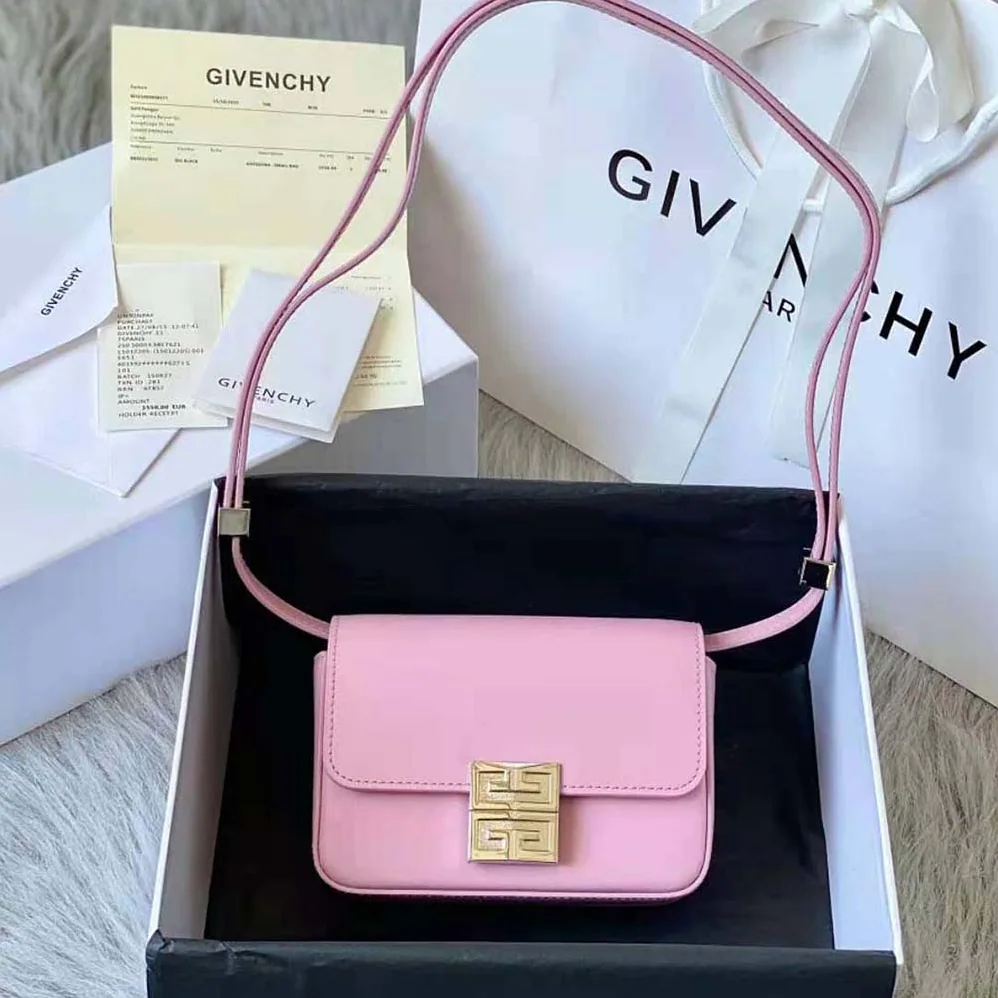 Givenchy Small 4g Bag in Box Leather for Women in Pink Givenchy Small 4g Bag in Box Leather for Women in Pink
