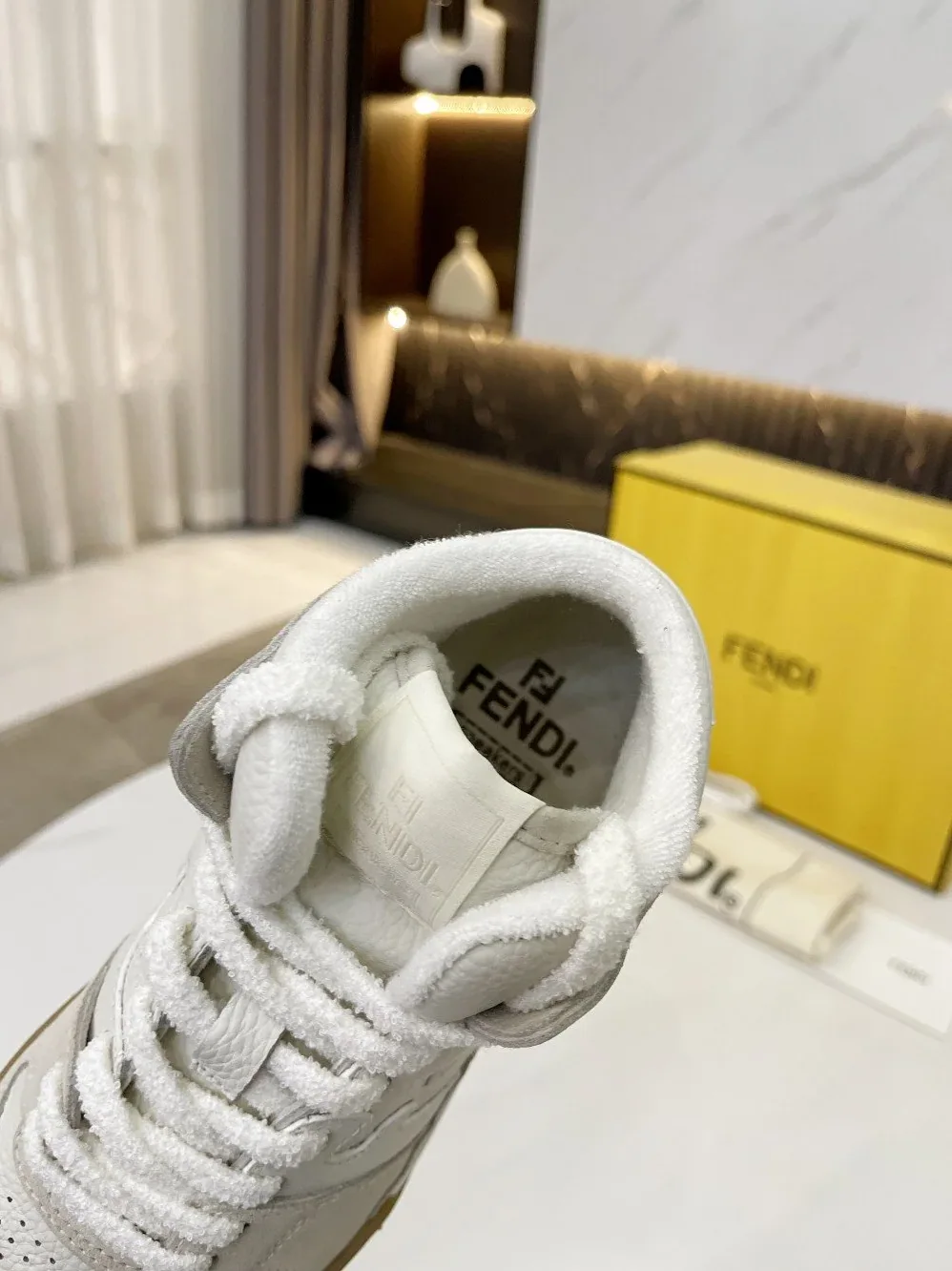 Fendi Low Tops In White Fendi Low Tops In White