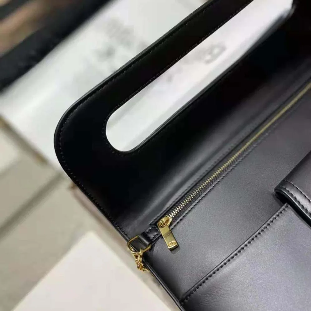 Dior Medium Diordouble Bag Smooth Calfskin for Women in Black
