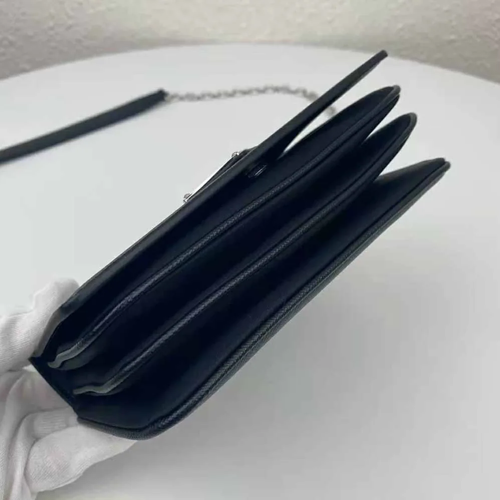 Prada Nylon and Saffiano Leather Shoulder Bag for Women in Black