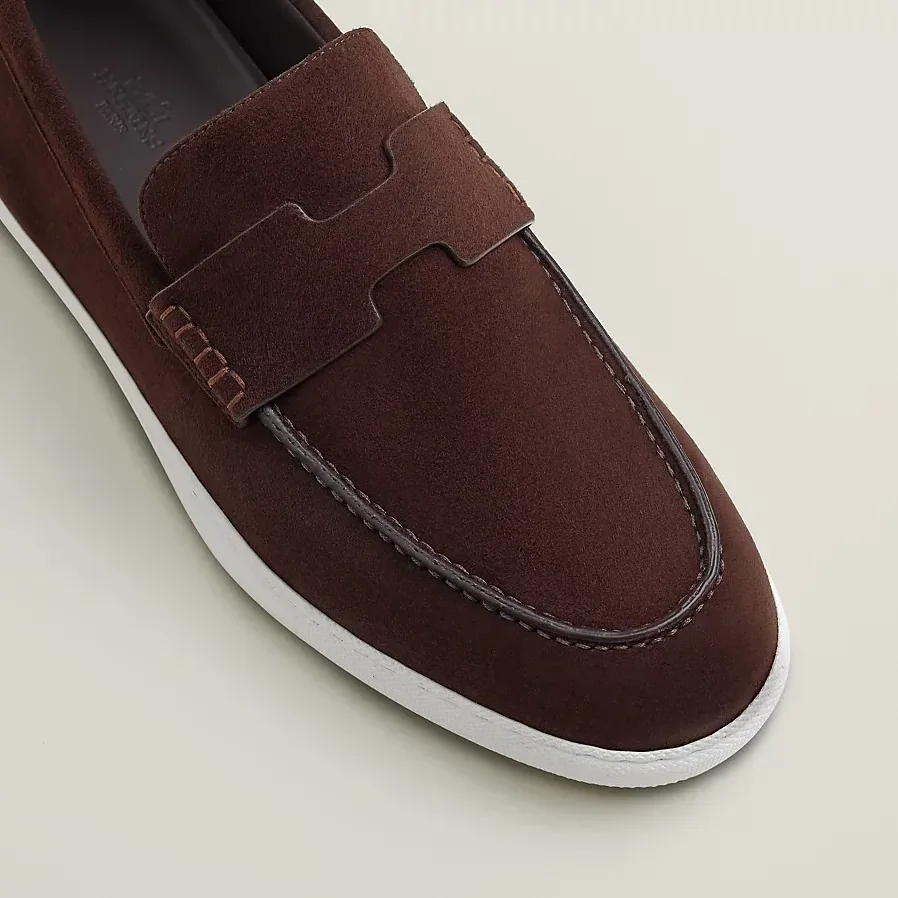 Hermes Job Loafers Marron Ebene Hermes Job Loafers Marron Ebene
