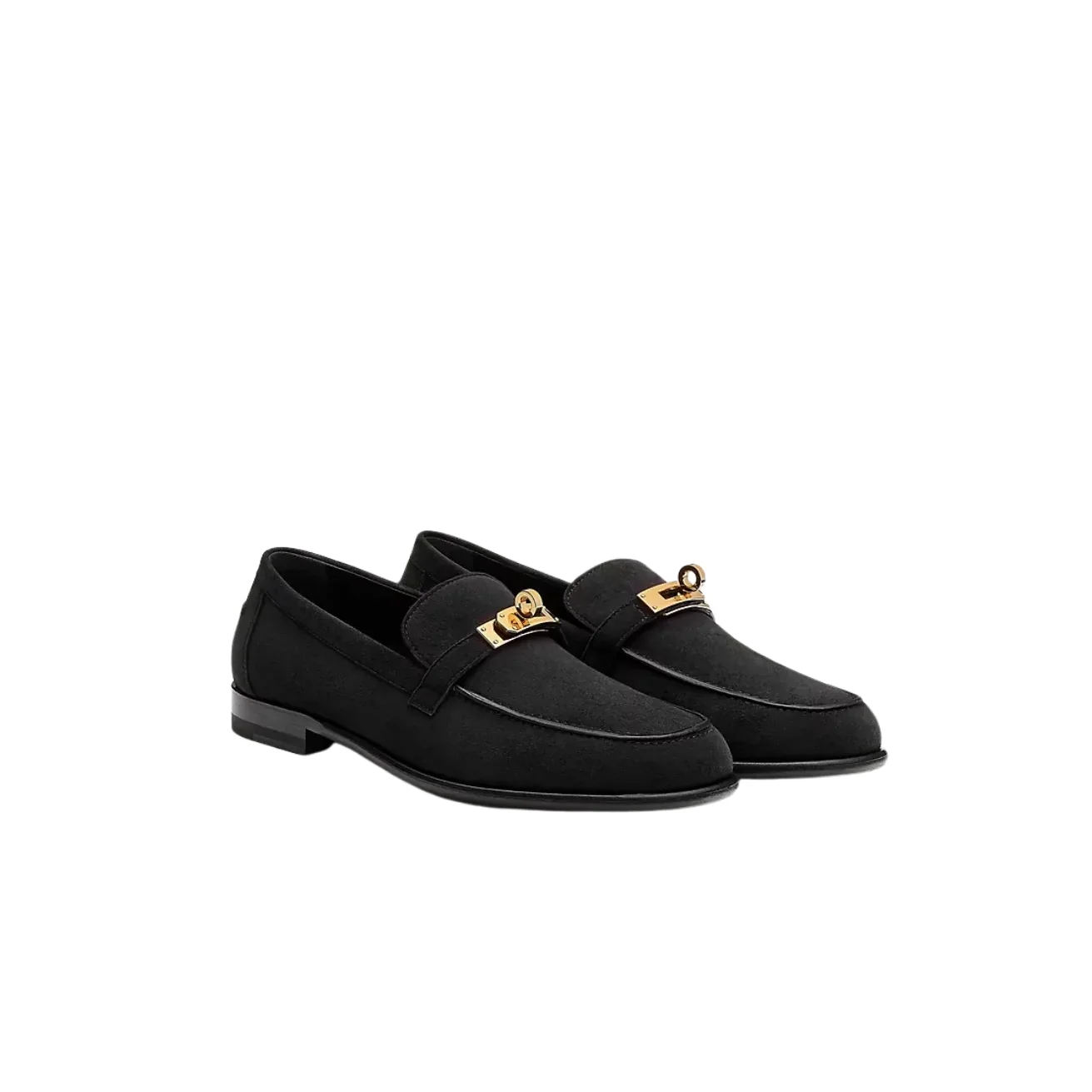 Hermes Destin Loafers Black 9M360