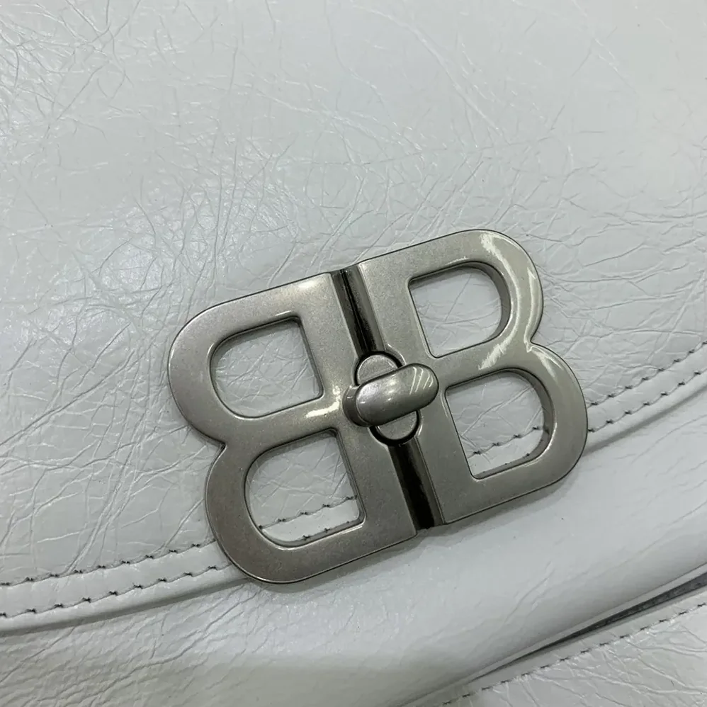 Balenciaga BB Soft Small Flap Bag in Optic White for Women
