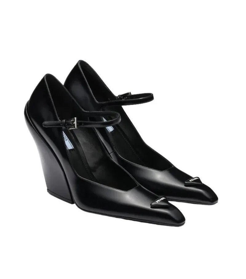 Prada Brushed Pumps Black / 1I982M_055_F0002_F_A095