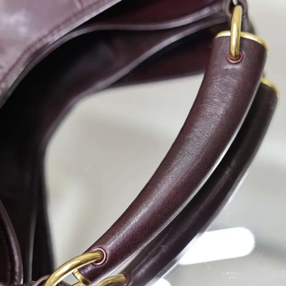 Saint Laurent YSL Mombasa Small In Leather for Women in Rouge Cabernet Saint Laurent YSL Mombasa Small In Leather for Women in Rouge Cabernet