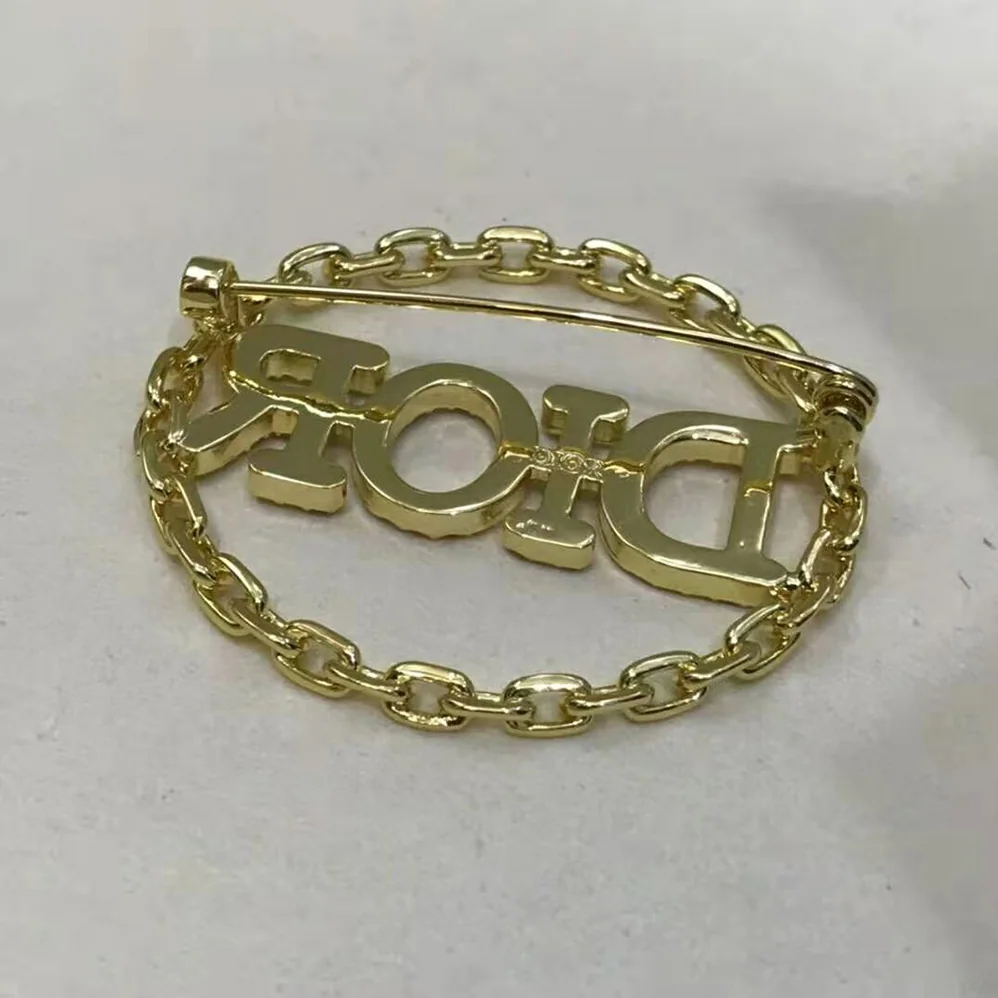Dior Diorevolution Brooch Gold-Finish Metal and Multicolor Crystals for Women