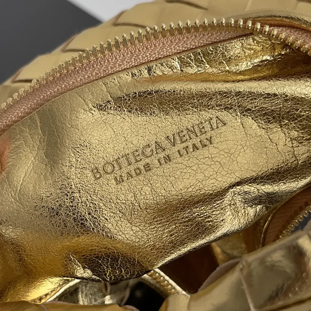 Bottega Veneta Mini Jodie for Women in Gold Bottega Veneta Mini Jodie for Women in Gold