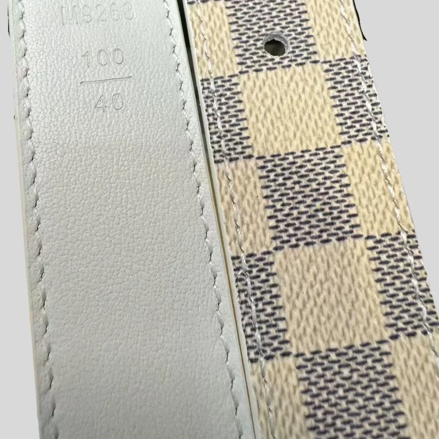Louis Vuitton LV Initiales Reversible Belt Damier Azur Canvas, LV for Women's
