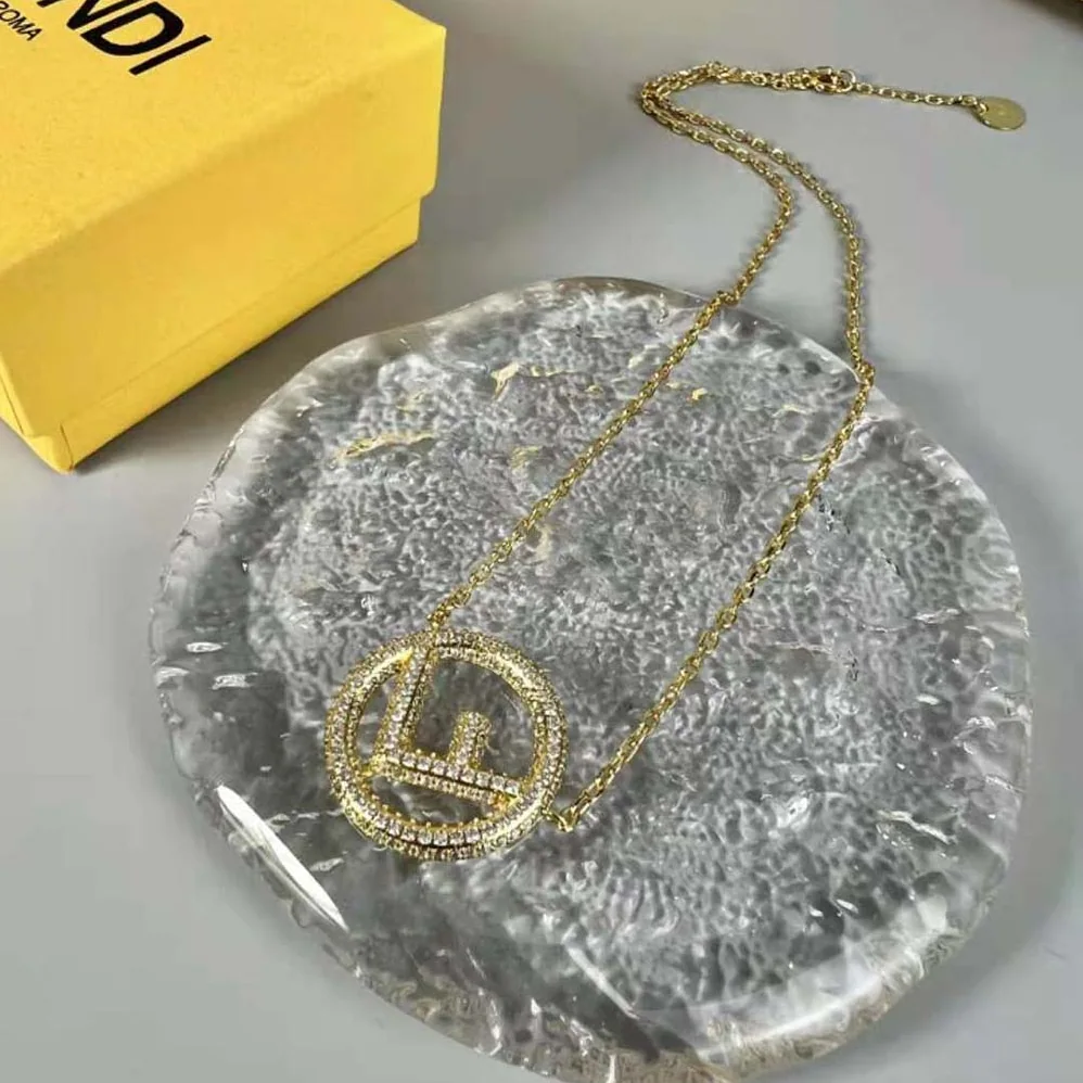 Fendi F Is Fendi Necklace Gold for Women in colored Necklace Fendi F Is Fendi Necklace Gold for Women in colored Necklace