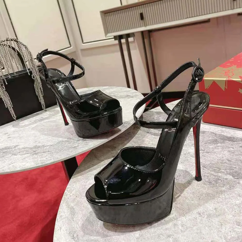 Christian Louboutin So Jenlove Alta 150 mm Heel Height for Women in Black Christian Louboutin So Jenlove Alta 150 mm Heel Height for Women in Black