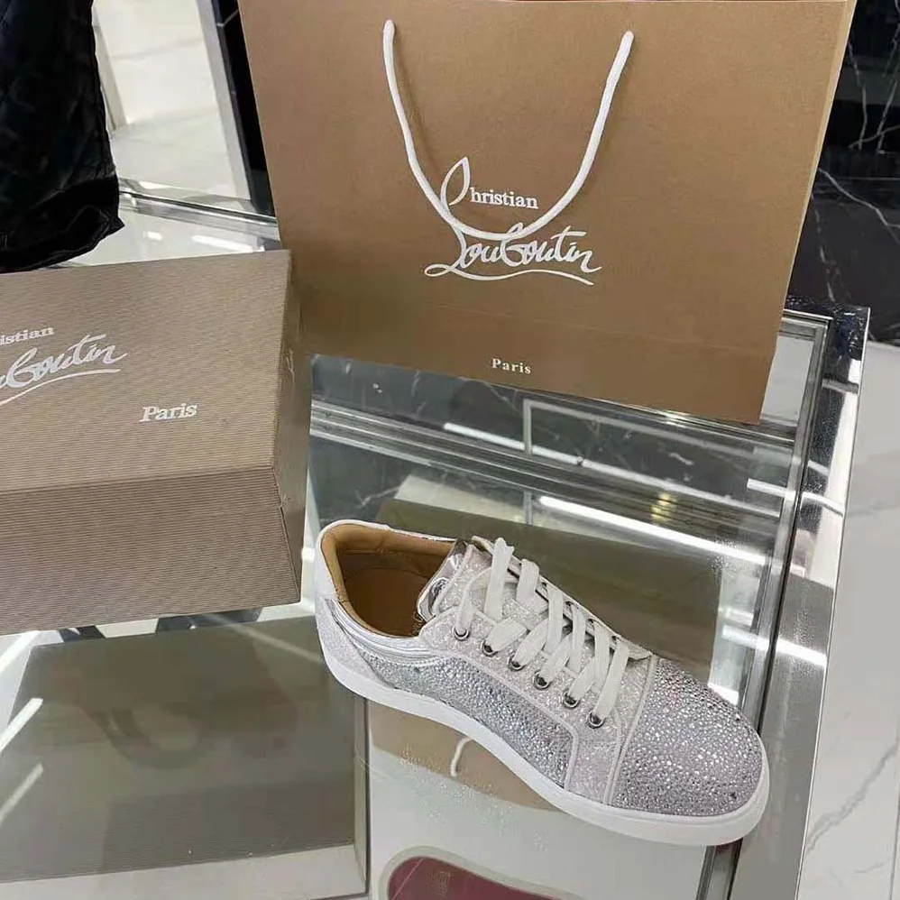 Christian Louboutin Louis Junior Strass for Men in White