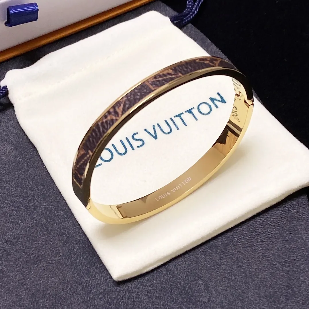 Louis Vuitton Letter Bracelet Gold
