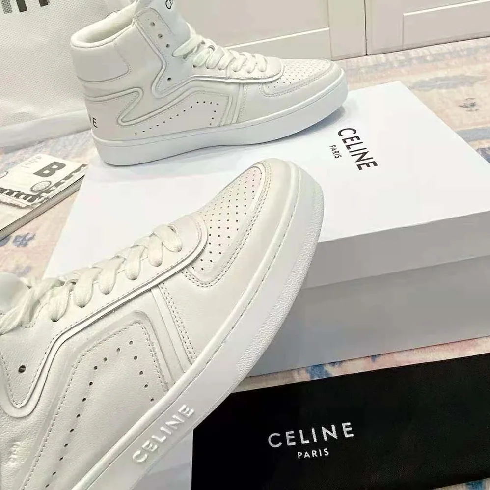 Celine Z Trainer CT-01 High Top Sneaker in Calfskin for Women in White