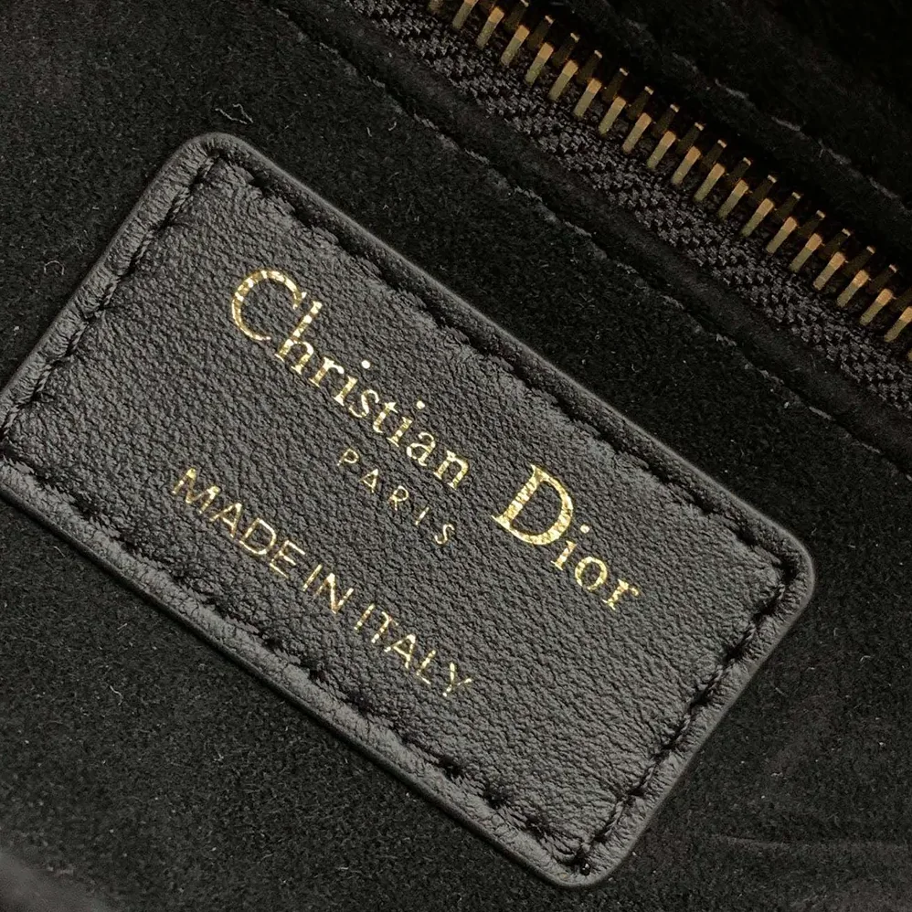Dior Medium Lady Dior Bag Black Cannage Lambskin for Women