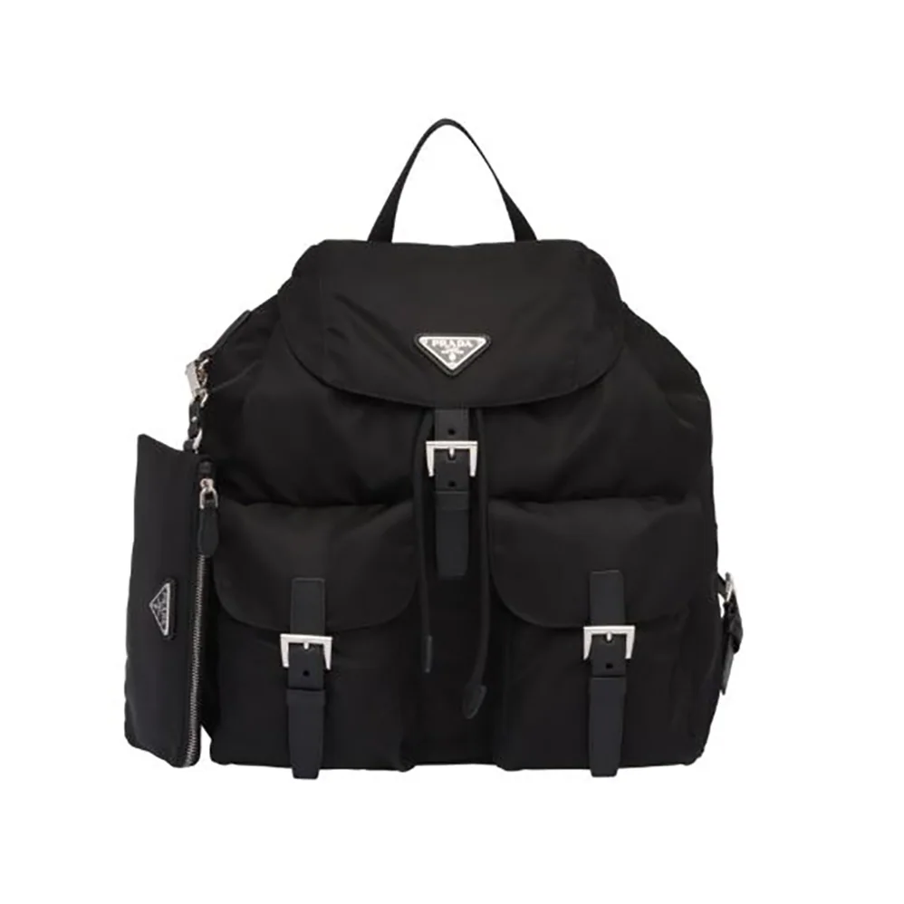 Prada Medium Nylon Backpack for Women in Black Prada Medium Nylon Backpack for Women in Black