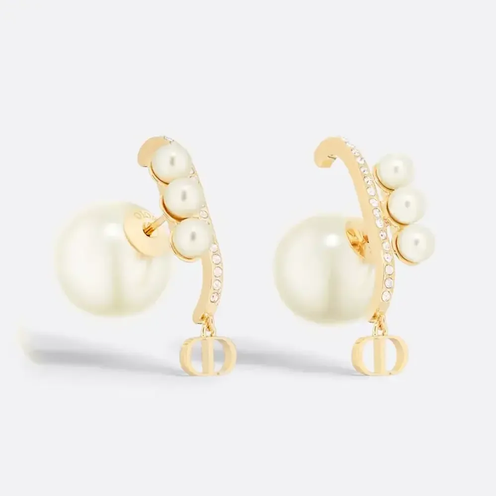 Dior Tribales Earrings Gold for Women in Finish Metal Dior Tribales Earrings Gold for Women in Finish Metal