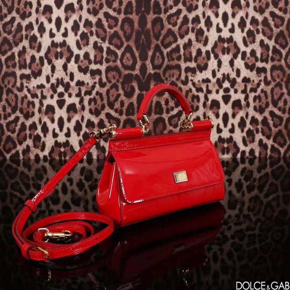 Dolce Gabbana D&G Small Sicily Handbag for Women in Red
