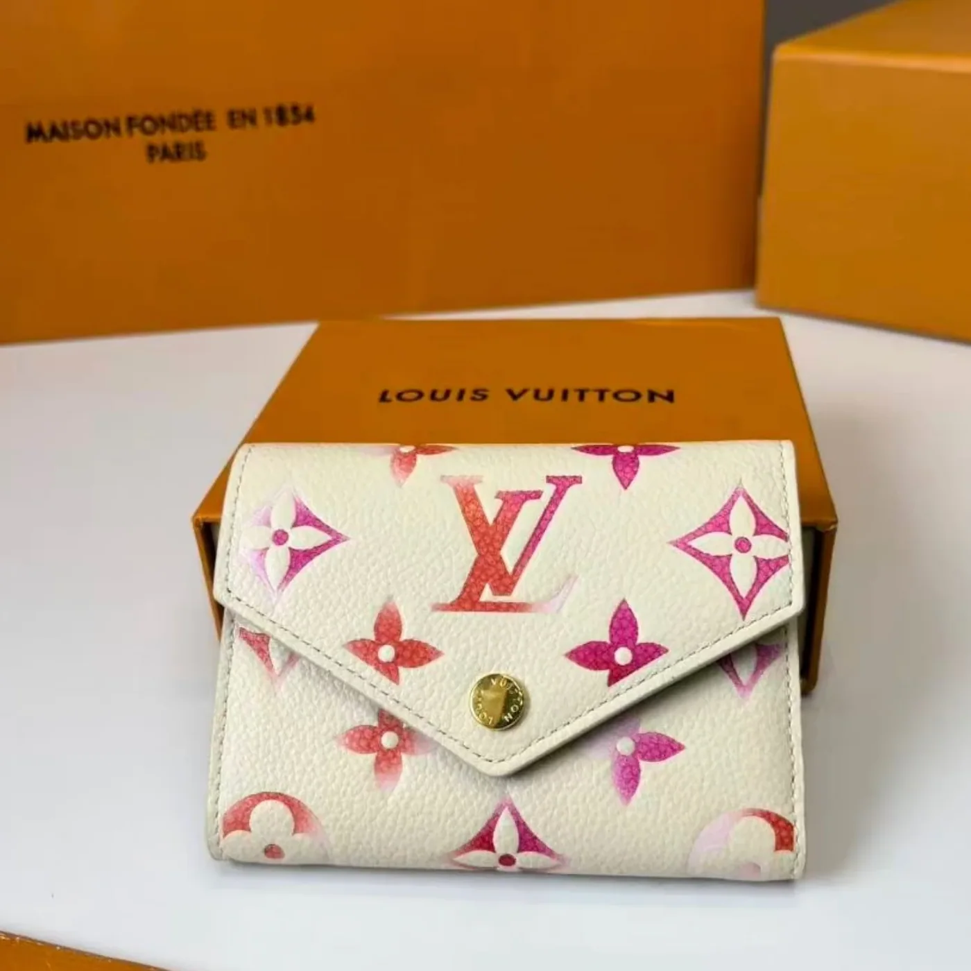 Louis Vuitton Victorine Wallet Cream 4.7 Inches/