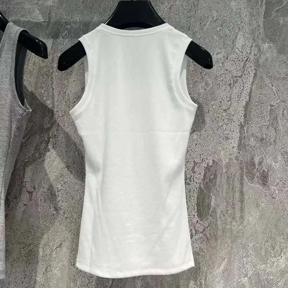 Loewe Anagram Tank Top in Cotton for Women in White