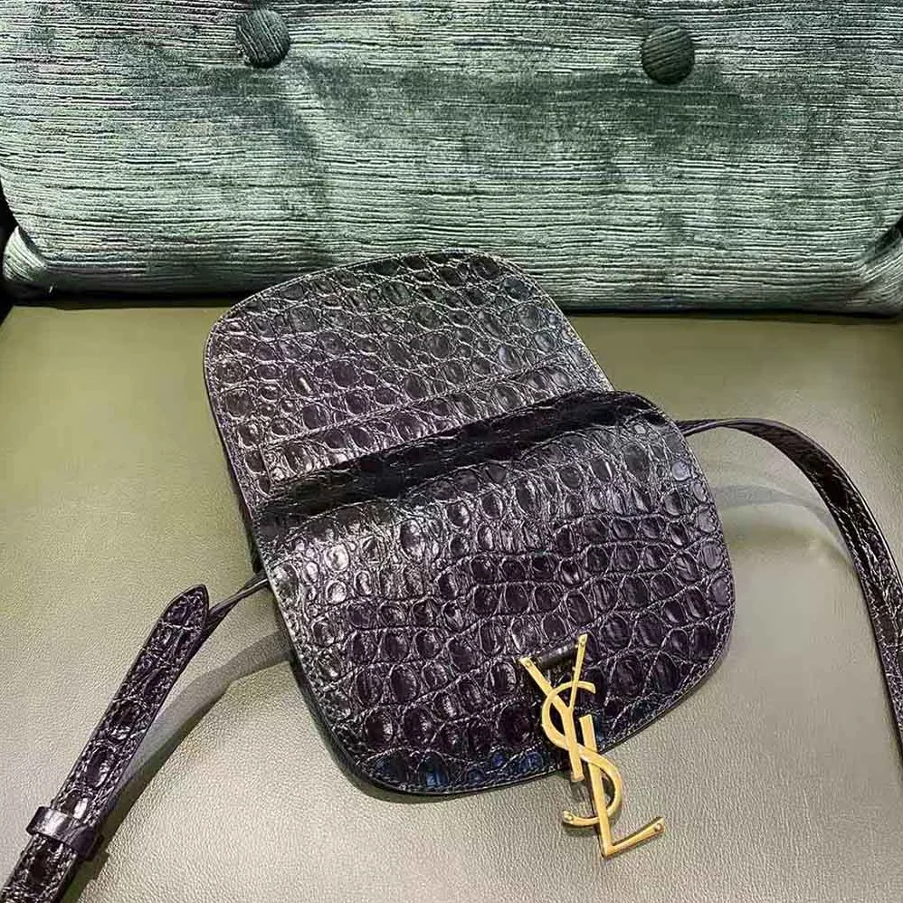 Saint Laurent YSL Kaia Small Satchel in Crocodile for Women in Embossed Leather Saint Laurent YSL Kaia Small Satchel in Crocodile for Women in Embossed Leather