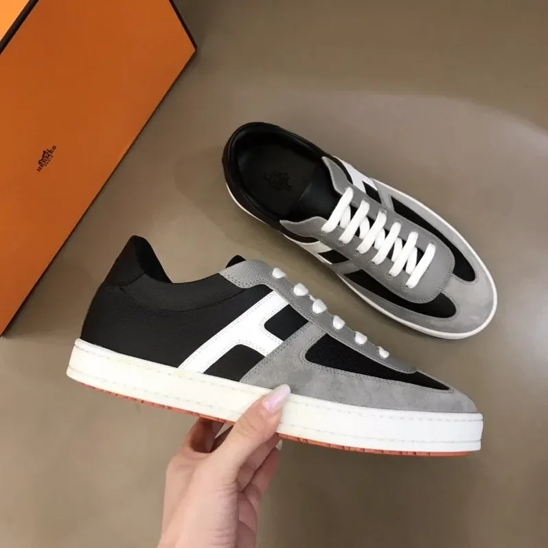 Hermes Boomerang Sneaker Black in Grey Hermes Boomerang Sneaker Black in Grey