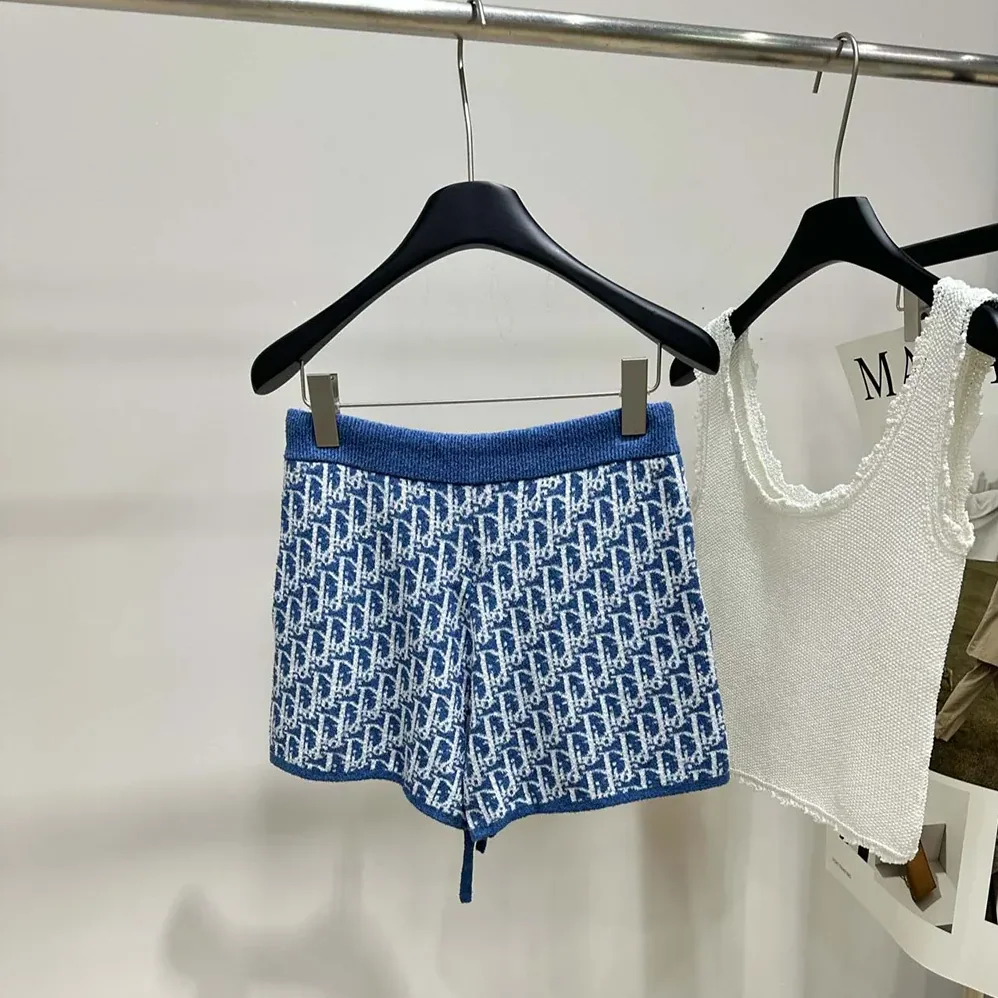 Dior Dioriviera Shorts Blue Spongy Dior Oblique Cotton for Women in Blend Jacquard Dior Dioriviera Shorts Blue Spongy Dior Oblique Cotton for Women in Blend Jacquard