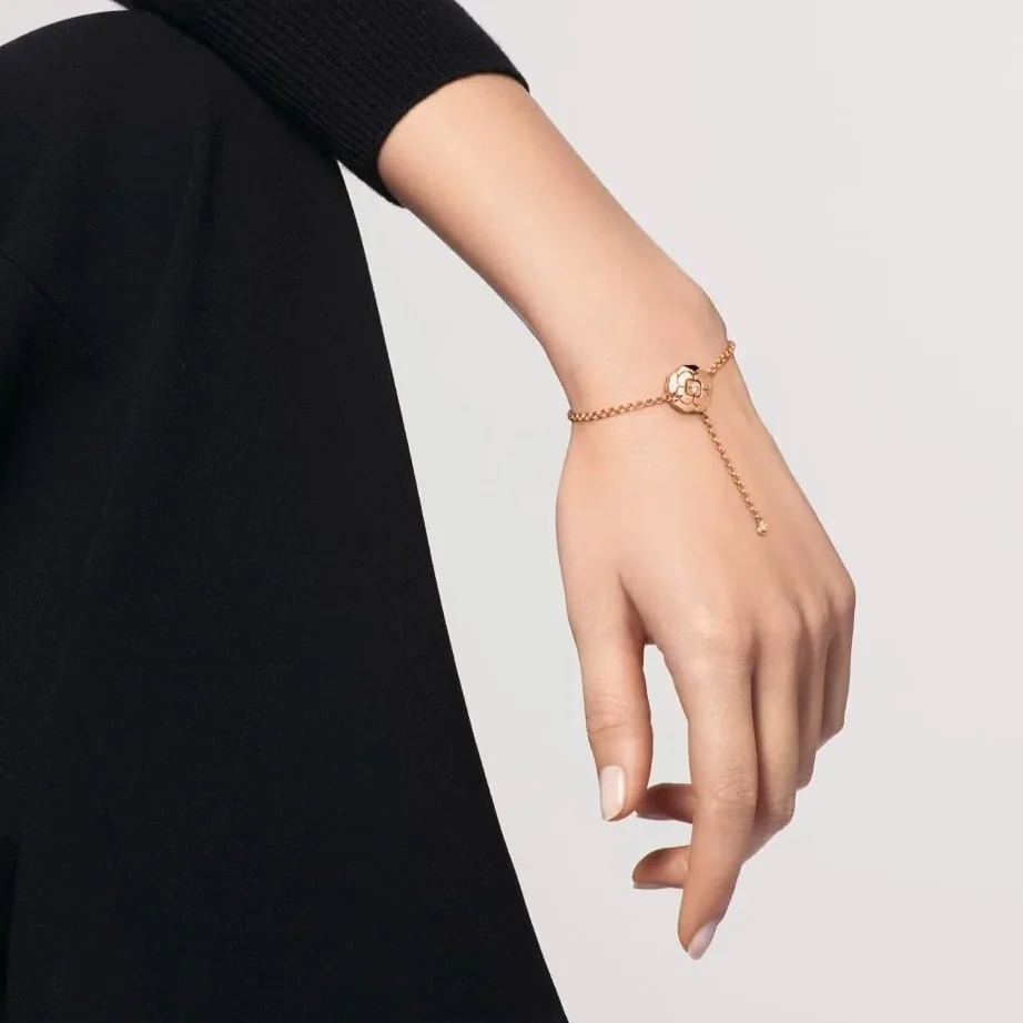 Chanel Extrait De Camélia Bracelet Rose Gold Chanel Extrait De Camélia Bracelet Rose Gold