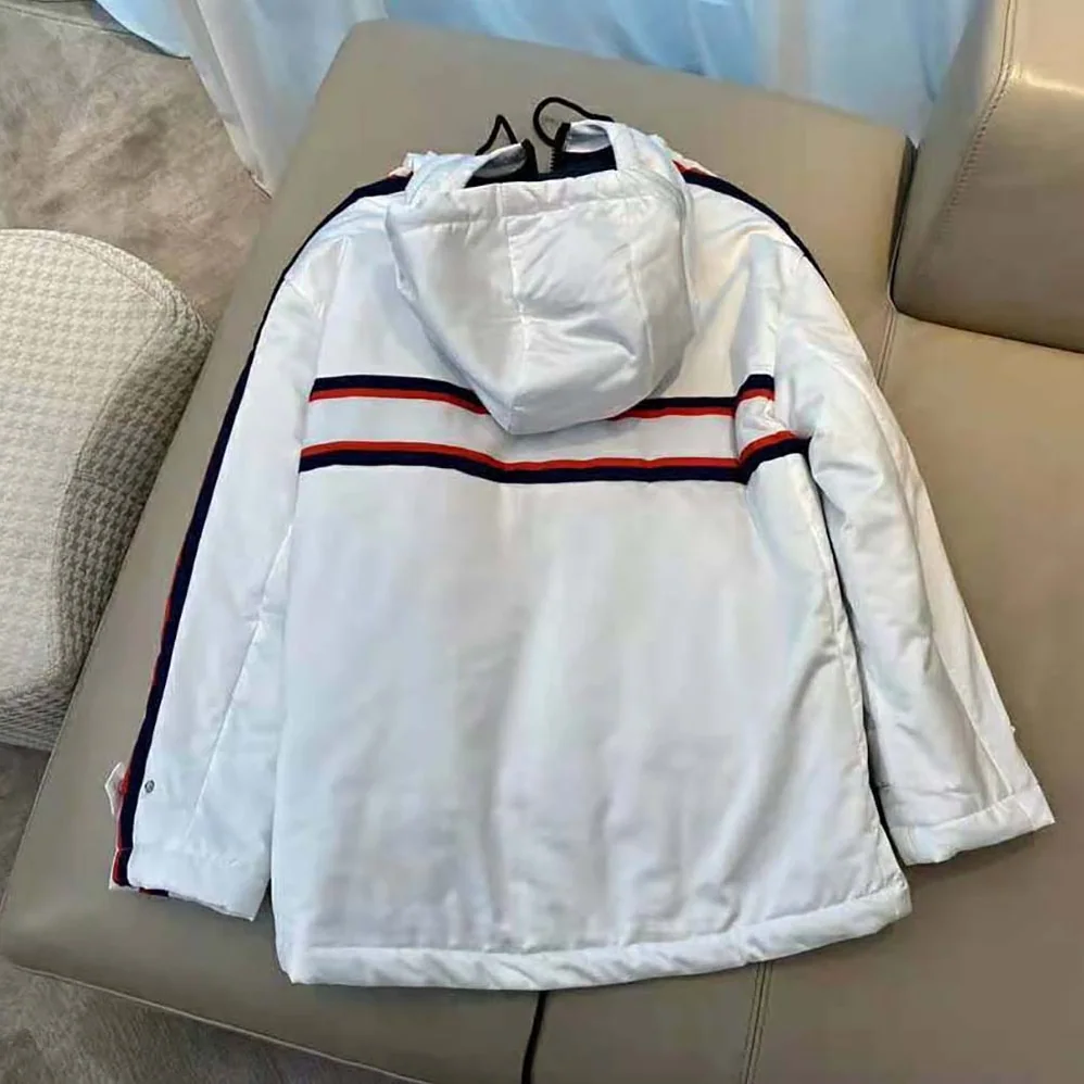 Dior Dioralps Hooded Anorak White Three-Tone Dior Star Quilted Technical Taffeta for Women