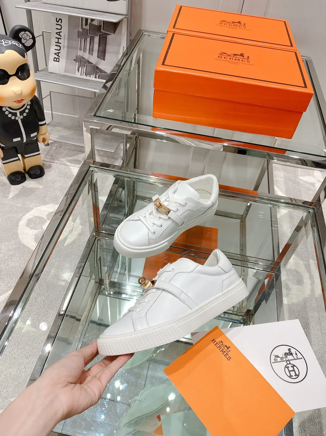 Hermes Day Sneaker White Hermes Day Sneaker White