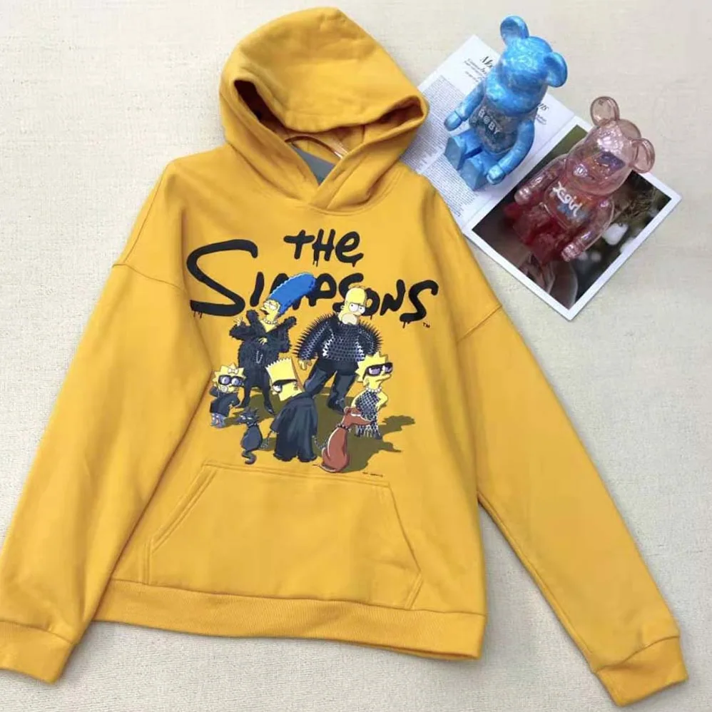 Balenciaga Simpsons Tm and 20th Television Hoodie Wide Fit in Yellow for Men Balenciaga Simpsons Tm and 20th Television Hoodie Wide Fit in Yellow for Men