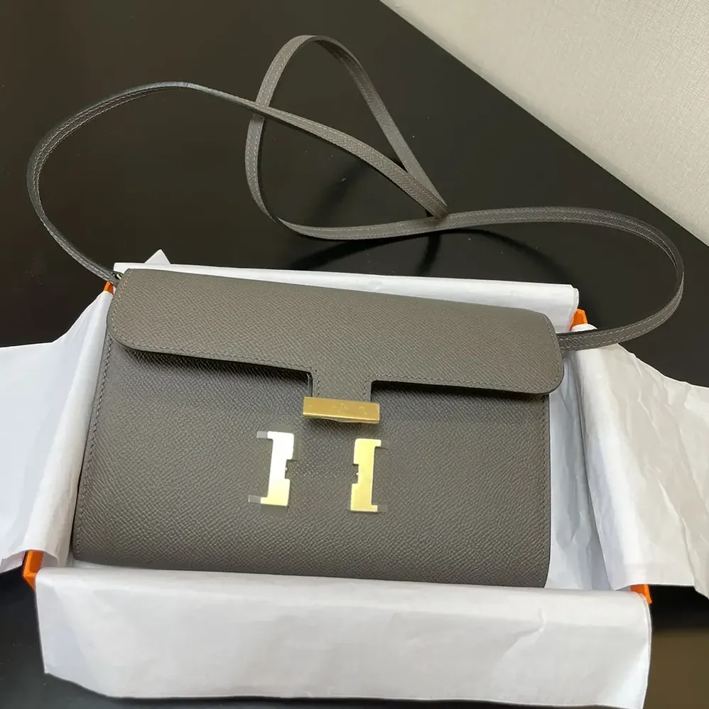 Hermes Constance Long To Go in Epsom Leather for Women in Grey/Gold Hermes Constance Long To Go in Epsom Leather for Women in Grey/Gold