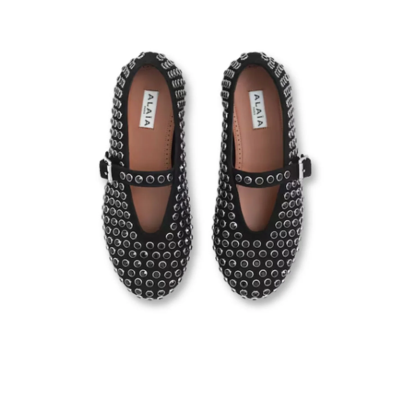 Alaia Stass Ballet Flats Black - AA3A029CK234 - 999