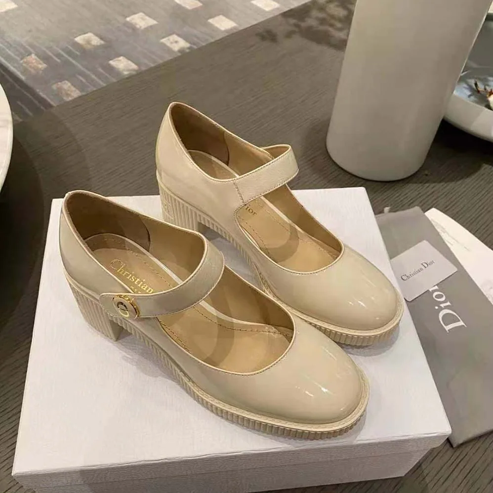 Dior D-Doll Pump White Shiny Calfskin for Women
