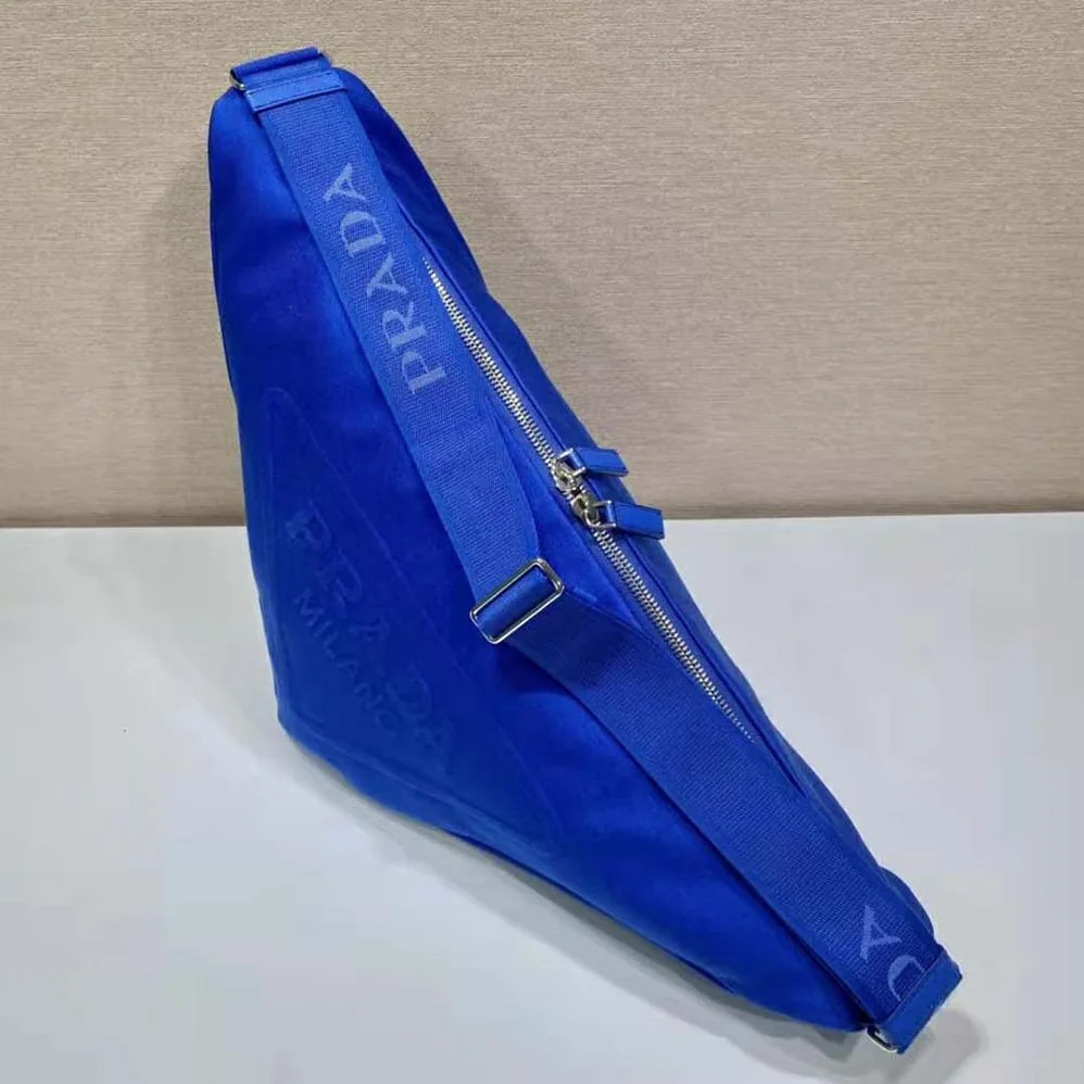 Prada Canvas Prada Triangle Bag for Women in Navy Prada Canvas Prada Triangle Bag for Women in Navy