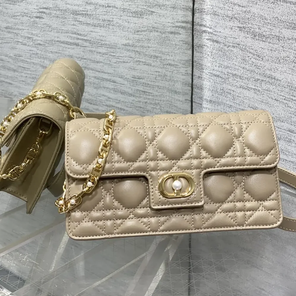 Dior Jolie Mini Bag Powder Beige Cannage Lambskin for Women Dior Jolie Mini Bag Powder Beige Cannage Lambskin for Women