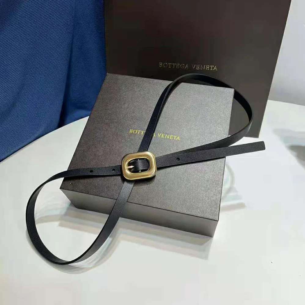 Bottega Veneta Chain Link Belt for Women in Black