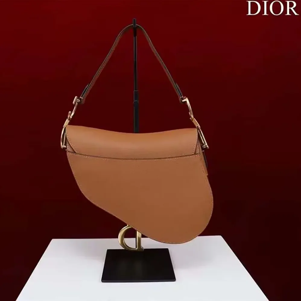 Dior CD Saddle Bag Strap Golden Saddle Grained Calfskin for Women Dior CD Saddle Bag Strap Golden Saddle Grained Calfskin for Women