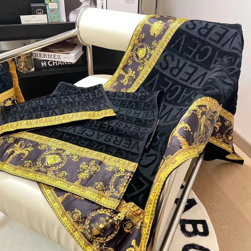 Versace I Love Baroque Beach Towel in the Cotton Versace I Love Baroque Beach Towel in the Cotton