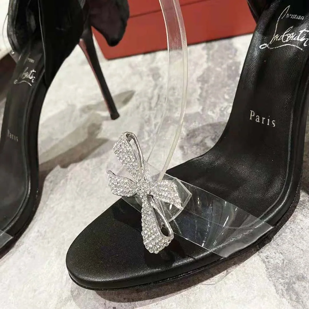 Christian Louboutin Astrinodo 100 mm Heel Height for Women in Black Christian Louboutin Astrinodo 100 mm Heel Height for Women in Black