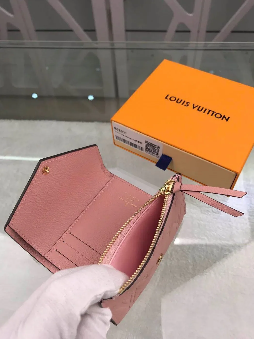 Louis Vuitton Victorine Wallet Monogram Empreinte Pink Louis Vuitton Victorine Wallet Monogram Empreinte Pink
