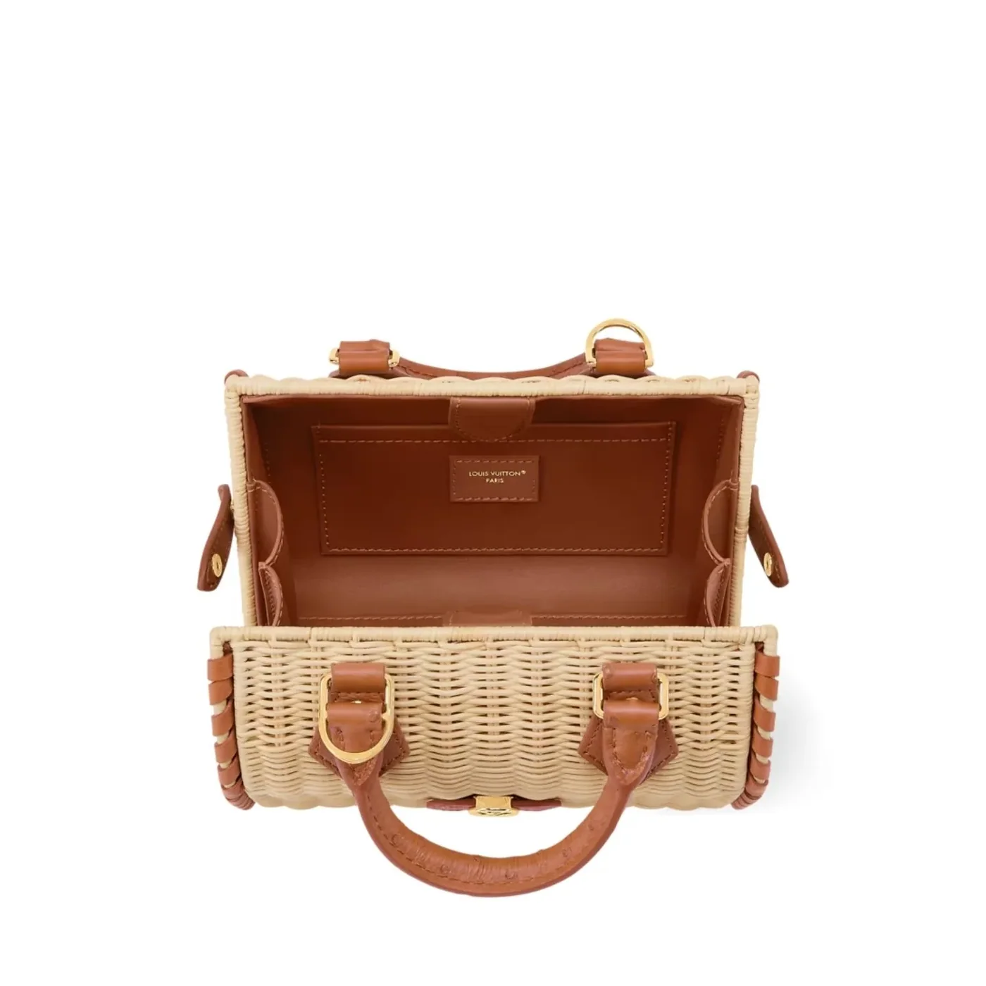Louis Vuitton Speedy Bandouliere 20 Top Handle Bag in Tan Gold Hardware