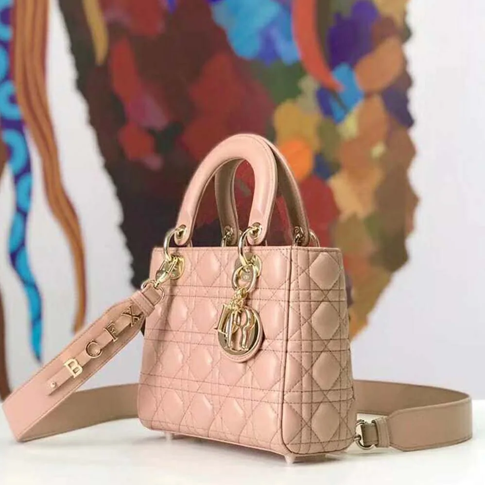 Dior MY ABCDIOR Lambskin Personalize Bag for Women in Pink