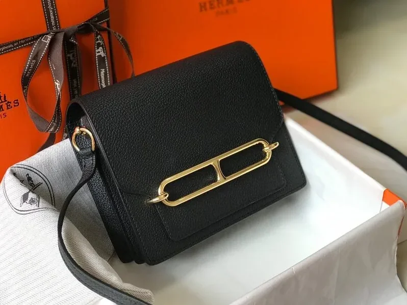 Hermes Mini Evercolor Sac Roulis 19 Black Hermes Mini Evercolor Sac Roulis 19 Black