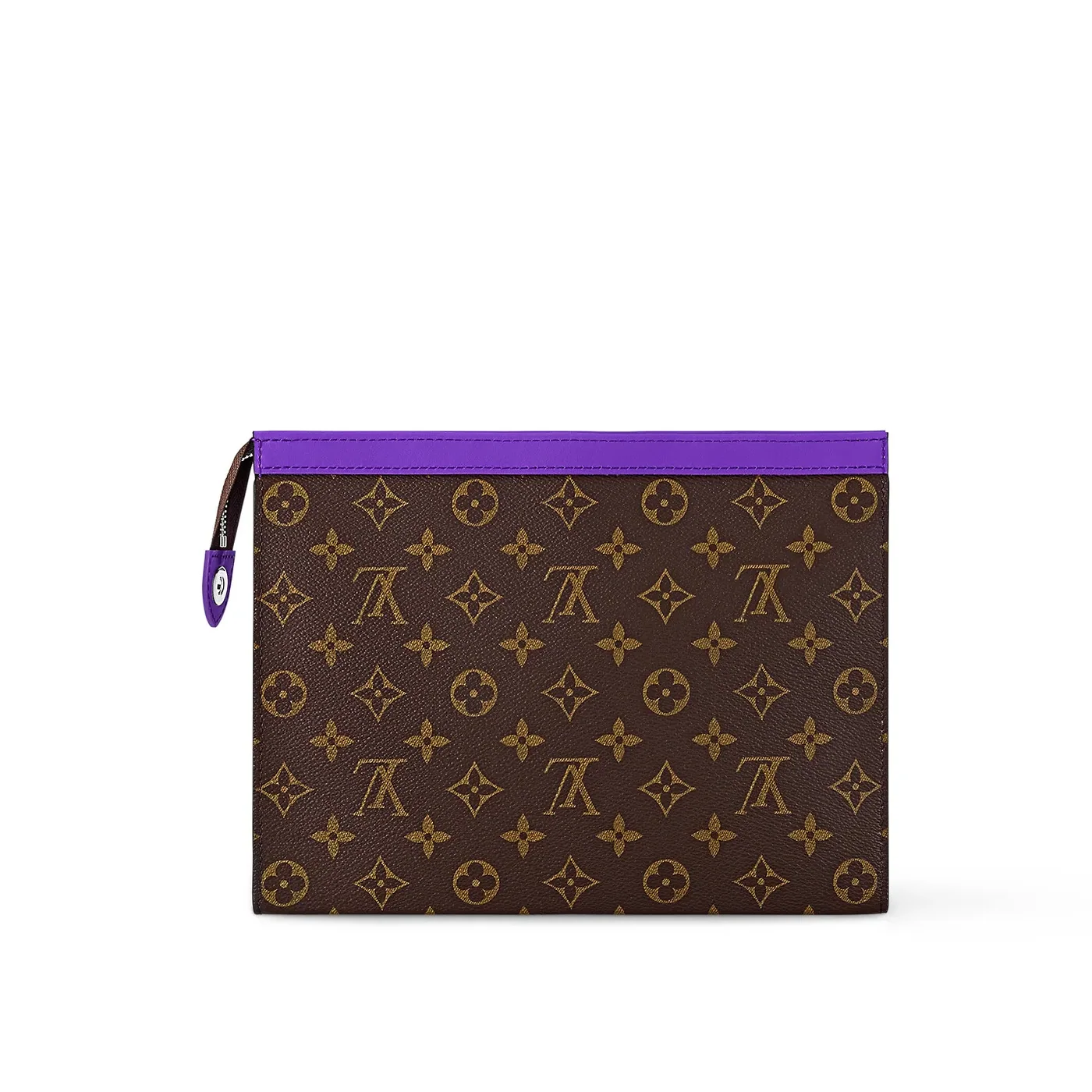 Louis Vuitton Pochette Voyage MM Pouch in Violet Silver Hardware