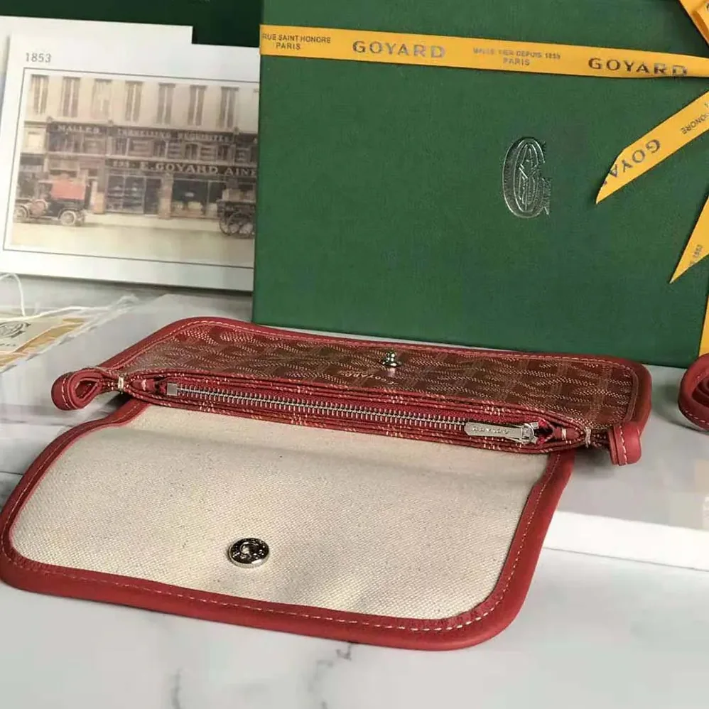Goyard Plumet Pocket Wallet for Women in Red Goyard Plumet Pocket Wallet for Women in Red