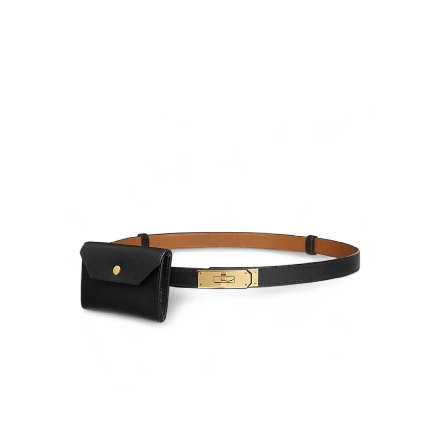 Hermes Kelly Pocket 18 Belt Noir