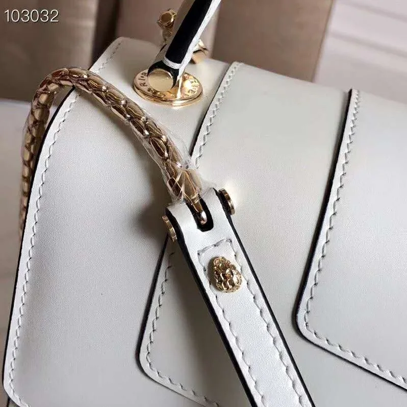 Bvlgari Serpenti Forever Flap Cover for Women in White