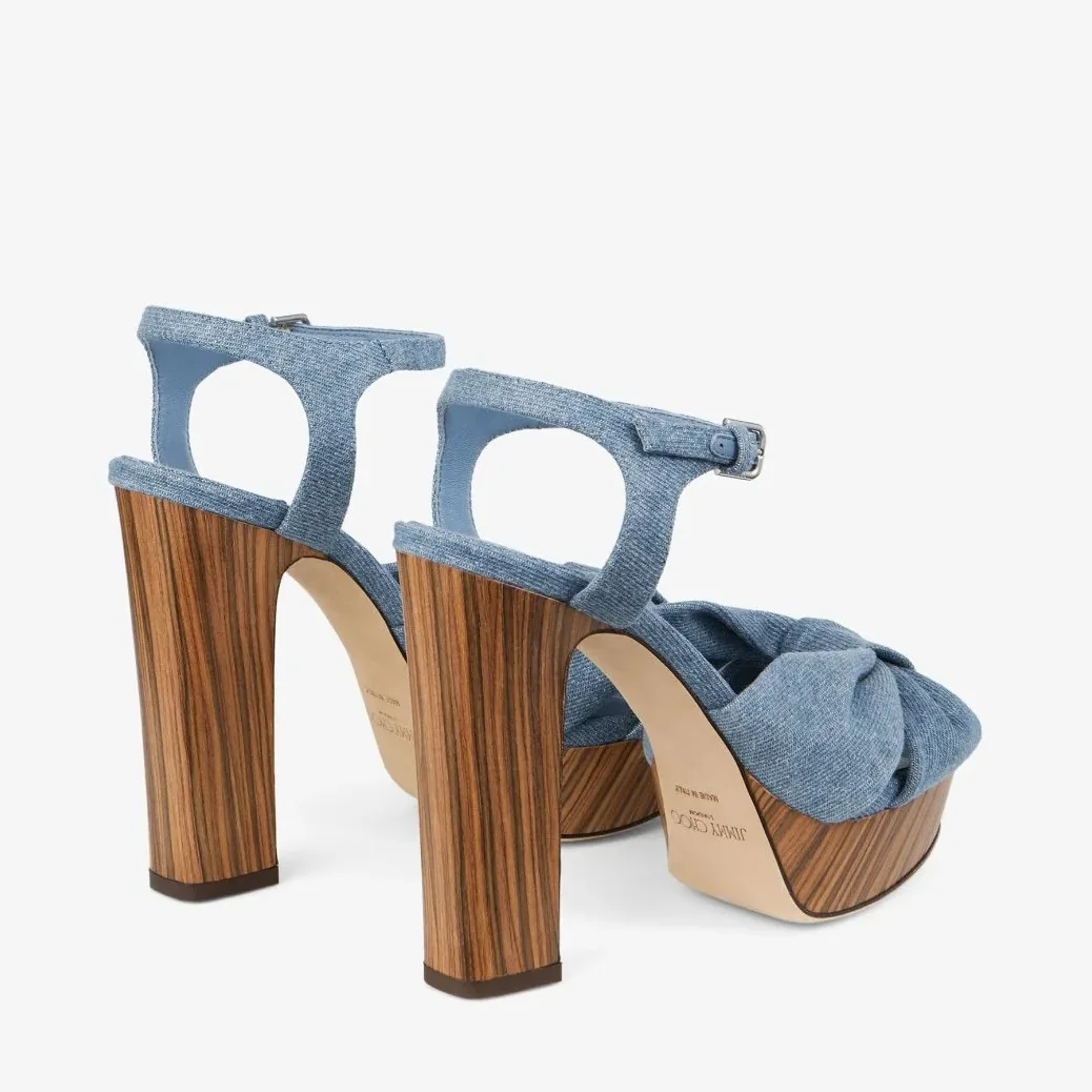 Jimmy Choo Heloise 120 Blue Haze HELOISE120RYF Jimmy Choo Heloise 120 Blue Haze HELOISE120RYF